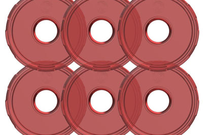 KC HiLiTES Cyclone V2 LED - Replacement Lens - Red - 6-PK - Lights