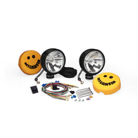 KC HiLiTES Daylighter 6in. Halogen Light 100w Spot Beam (Pair Pack System) - Black SS - Lights