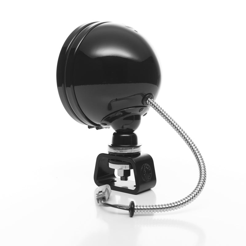 KC HiLiTES Daylighter 6in. Halogen Light 100w Spread Beam (Pair Pack System) - Black SS - Lights