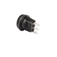 KC HiLiTES Illuminated LED 10A Round Rocker Light Switch - Red - Lights