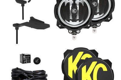 KC HiLiTES Jeep 392/Mojave Gravity LED PRO6 Wide-40 2-Light Sys Ditch Light Kit - Lights