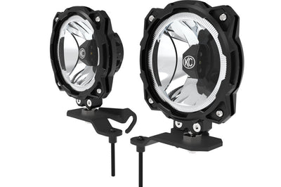 KC HiLiTES Jeep 392/Mojave Gravity LED PRO6 Wide-40 2-Light Sys Ditch Light Kit - Lights