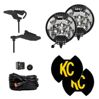 KC HiLiTES Jeep 392/Mojave SlimLite LED 2-Light Sys Ditch Light Kit - Lights
