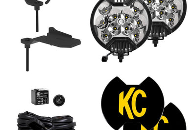 KC HiLiTES Jeep 392/Mojave SlimLite LED 2-Light Sys Ditch Light Kit - Lights