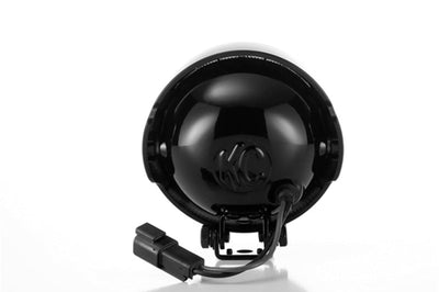 KC HiLiTES Rally 400 4in. Round Halogen Light 55w Spread Beam (Single) - Black - Lights