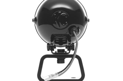 KC HiLiTES Rally 400 4in. Round Halogen Light 55w Spread Beam (Pair Pack System) - Black - Lights