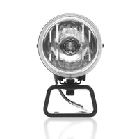 KC HiLiTES Rally 400 4in. Round Halogen Light 55w Spread Beam (Pair Pack System) - Black - Lights