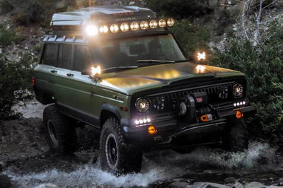 KC HiLiTES SlimLite 6in. LED Light 50w Spot Beam (Pair Pack System) - Black - Lights