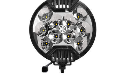 KC HiLiTES SlimLite 6in. LED Light 50w Spot Beam (Single) - Black - Lights