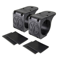 KC HiLiTES Universal Tube Clamp Light Mount Bracket Set / 1.75in. to 2in. Bar (Pair) - Lights