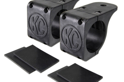 KC HiLiTES Universal Tube Clamp Light Mount Bracket Set / 1.75in. to 2in. Bar (Pair) - Lights