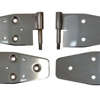 Kentrol 03-06 Jeep Wrangler TJ Door Hinge Set of 4 Pieces Polished - Exterior Styling