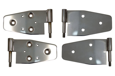 Kentrol 03-06 Jeep Wrangler TJ Door Hinge Set of 4 Pieces Polished - Exterior Styling