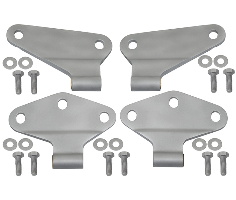 Kentrol 07 18 Jeep Wrangler JK Body Door Hinge Set 4 Pieces 2 Bare Grey Exterior Styling