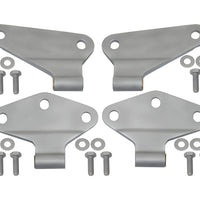 Kentrol 07 18 Jeep Wrangler JK Body Door Hinge Set 4 Pieces 2 Bare Grey Exterior Styling