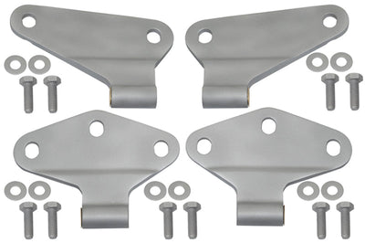 Kentrol 07 18 Jeep Wrangler JK Body Door Hinge Set 4 Pieces 2 Bare Grey Exterior Styling