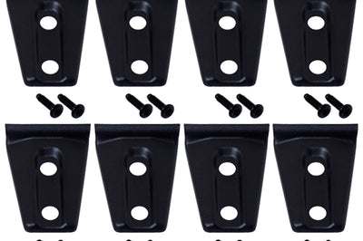 Kentrol 07 18 Jeep Wrangler JK Door Hinge Overlays 8 Pieces 4 Textured Black Exterior Styling