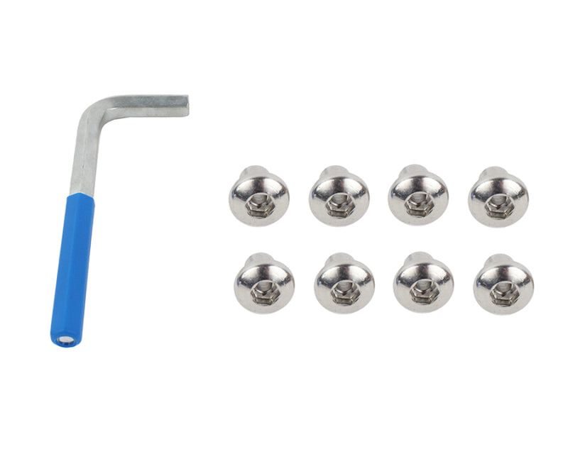 Kentrol 07 18 Jeep Wrangler JK OEM Anti Theft Door Nuts 4 Polished Silver Exterior Styling