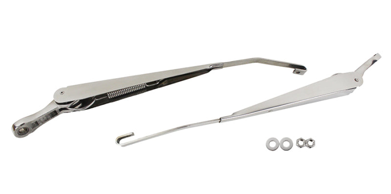 Kentrol 07 18 Jeep Wrangler JK Windshield Wiper Arms Pair Polished Silver Exterior Styling