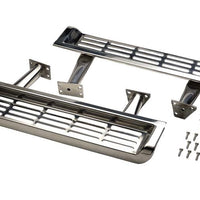 Kentrol 2000 Jeep Wrangler TJ Side Steps Pair 97 Polished Silver Truck Bed Accessories