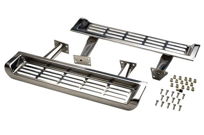 Kentrol 2000 Jeep Wrangler TJ Side Steps Pair 97 Polished Silver Truck Bed Accessories