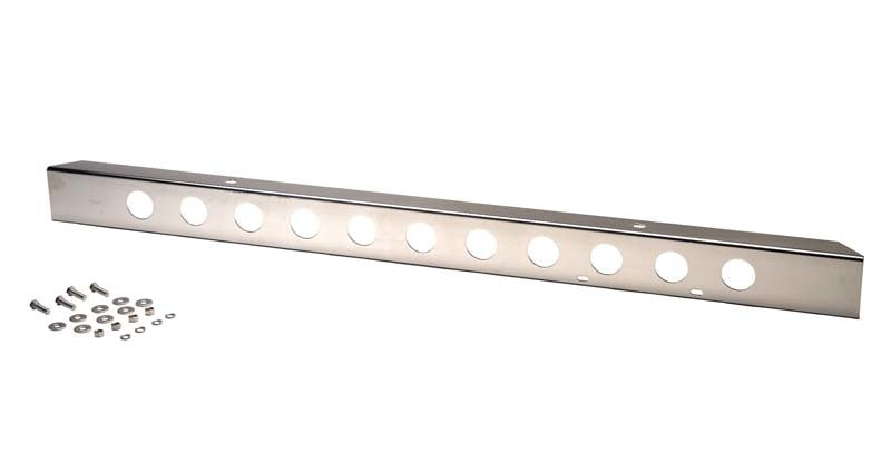 Kentrol 45 86 Jeep CJ 54 Inch Front Bumper with holes Polished Silver Bumpers Grilles & Guards