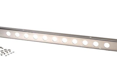 Kentrol 45 86 Jeep CJ 54 Inch Front Bumper with holes Polished Silver Bumpers Grilles & Guards