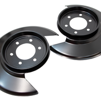 Kentrol 55 83 Jeep CJ Disc Brake Dust Cover Black Powdercoat Stainless Brakes Rotors & Pads