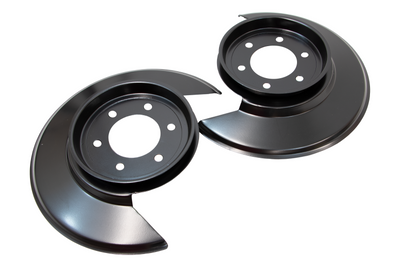 Kentrol 55 83 Jeep CJ Disc Brake Dust Cover Black Powdercoat Stainless Brakes Rotors & Pads