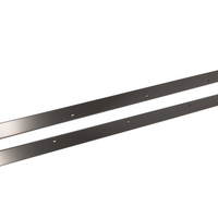 Kentrol 55 83 Jeep CJ5 Rocker Guards Black Powdercoat Stainless Body Armor & Protection