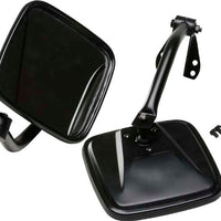 Kentrol 55-86 Jeep CJ Mirror Kit Pair- Powdercoat Black - Exterior Styling