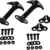 Kentrol 55-95 Jeep CJ/Wrangler YJ Hood Catch Pair - Powdercoat Black - Exterior Styling