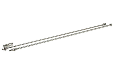 Kentrol 72-86 Jeep CJ Strut Rod Kit - Polished Silver - Suspension