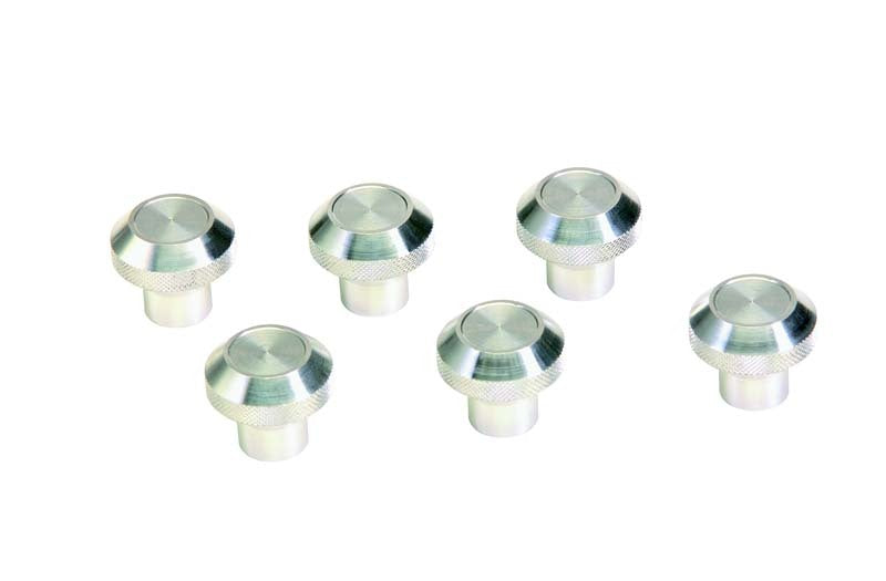 Kentrol 76 86 Jeep CJ Interior Knob Set 6 Pieces Polished Silver Accessories