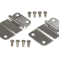 Kentrol 76 86 Jeep CJ7 Tailgate Hinge Pair Polished Silver Truck Bed Accessories