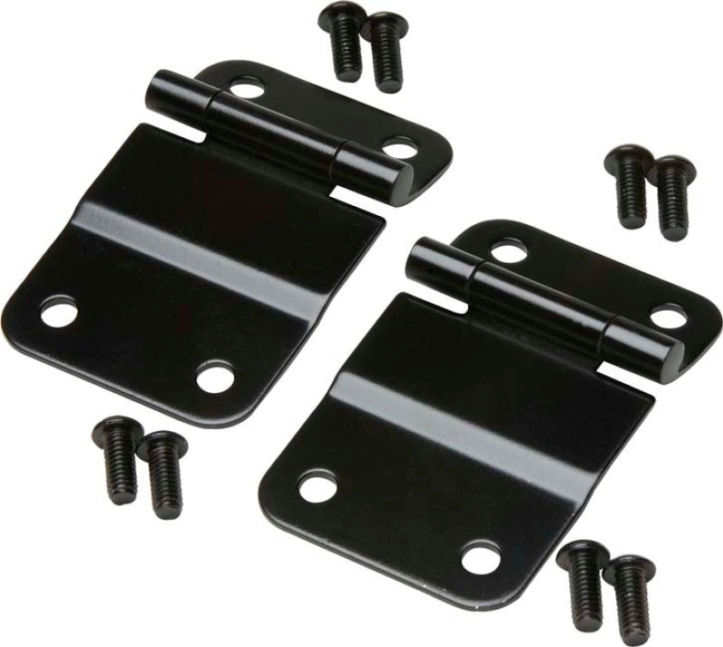 Kentrol 76-86 Jeep CJ7 Tailgate Hinge Pair - Powdercoat Black - Truck Bed Accessories
