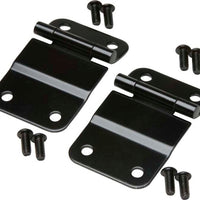 Kentrol 76-86 Jeep CJ7 Tailgate Hinge Pair - Powdercoat Black - Truck Bed Accessories