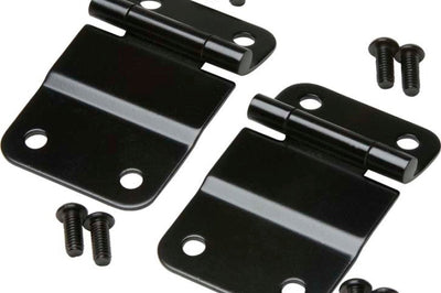 Kentrol 76-86 Jeep CJ7 Tailgate Hinge Pair - Powdercoat Black - Truck Bed Accessories