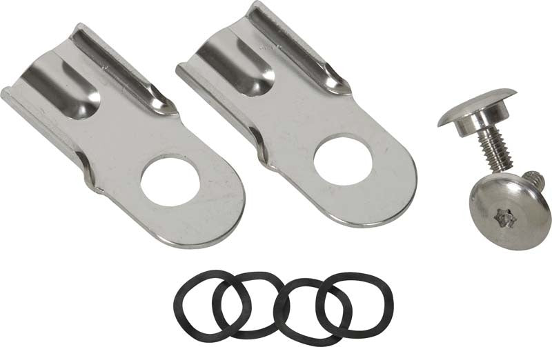 Kentrol 76-86 Jeep CJ8/CJ8 Tailgate Latch Pair CJ7/CJ8 - Polished Silver - Truck Bed Accessories