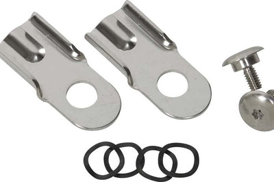 Kentrol 76-86 Jeep CJ8/CJ8 Tailgate Latch Pair CJ7/CJ8 - Polished Silver - Truck Bed Accessories