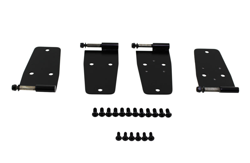 Kentrol 76 93 Jeep CJ/Wrangler YJ Hardtop Door Hinge Set 4 Pieces Powdercoat Black Exterior Styling