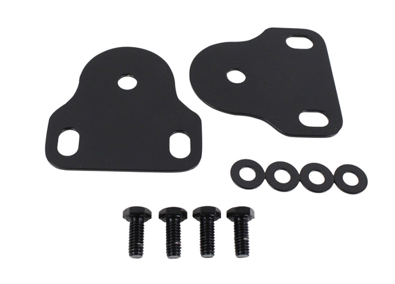 Kentrol 76-95 Jeep CJ/Wrangler YJ Interior Windshield Brackets Pair - Powdercoat Black - Exterior Styling