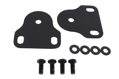 Kentrol 76-95 Jeep CJ/Wrangler YJ Interior Windshield Brackets Pair - Powdercoat Black - Exterior Styling