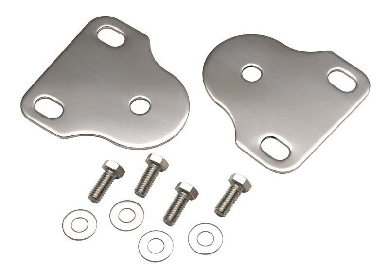 Kentrol 76 95 Jeep CJ/Wrangler YJ Interior Windshield Brackets Pair Polished Silver Exterior Styling