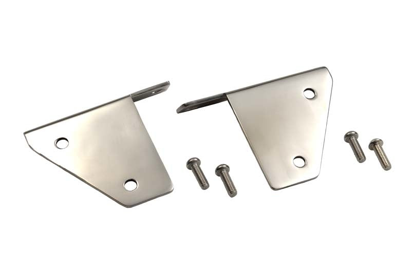 Kentrol 76 95 Jeep CJ/Wrangler YJ Spot Light Bracket Pair Polished Silver Fabrication