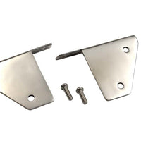 Kentrol 76 95 Jeep CJ/Wrangler YJ Spot Light Bracket Pair Polished Silver Fabrication