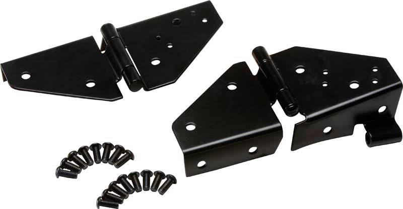 Kentrol 76-95 Jeep CJ/Wrangler YJ Windshield Hinge Pair - Powdercoat Black - Exterior Styling