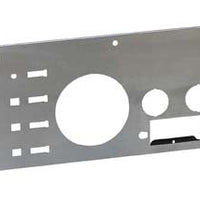 Kentrol 77-86 Jeep CJ Dash Panel (with radio opening) Brushed Silver - Interior Accessories