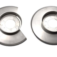 Kentrol 78-86 Jeep CJ Disc Brake Dust Cover Pair - Polished Silver - Brakes Rotors & Pads