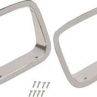 Kentrol 87 95 Jeep Wrangler YJ Headlight Bezels Pair Polished Silver Lights
